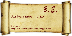 Birkenheuer Enid névjegykártya